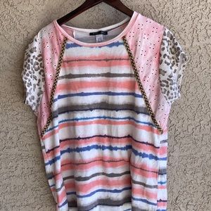 Glitzy girlz women’s boutique short sleeve blouse 1X